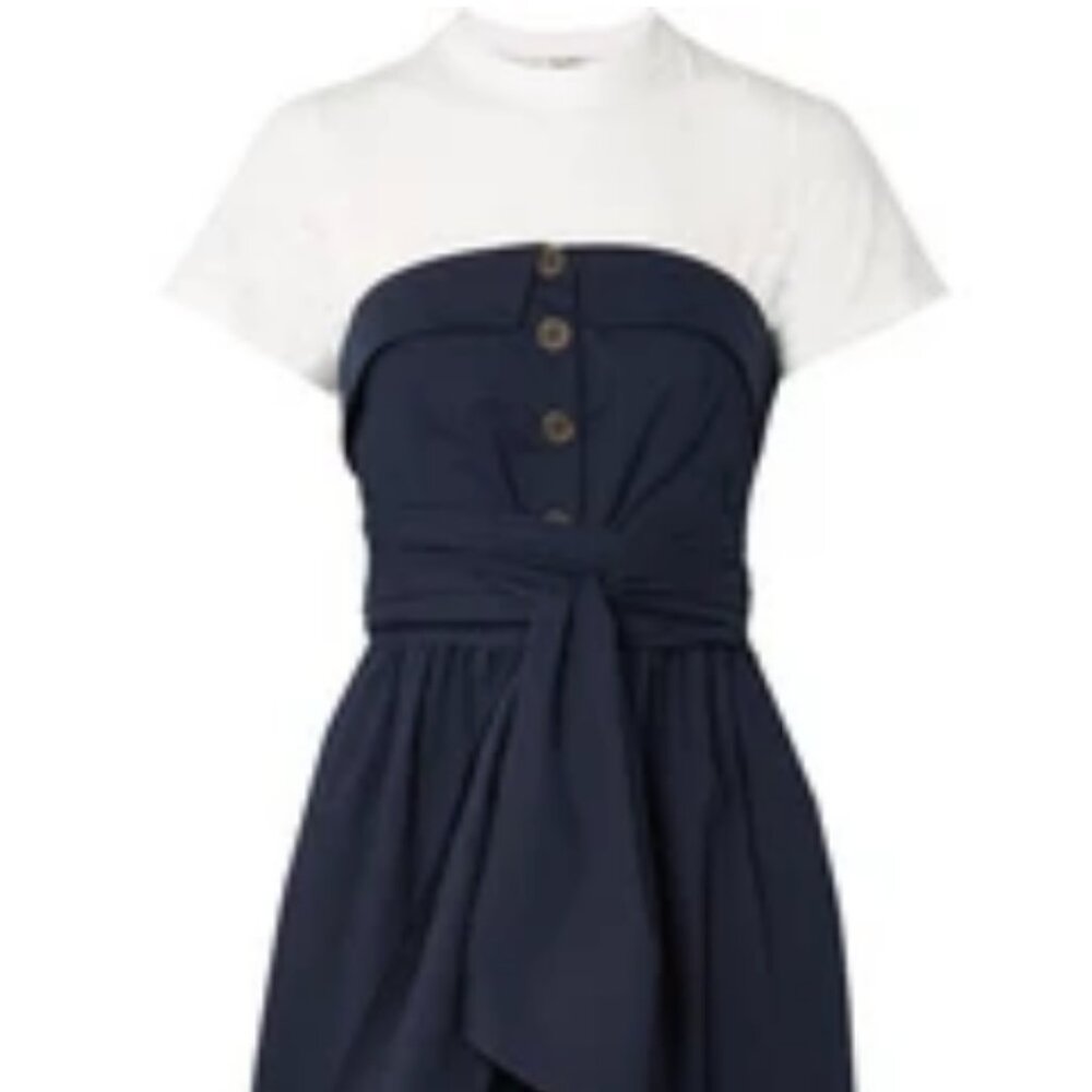 UEC Sea Beatrix Layered Tshirt Midi Dress